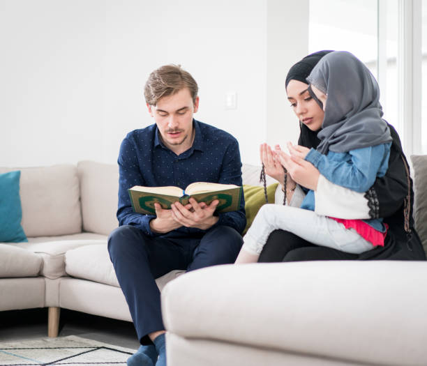 Quran with prayer beads